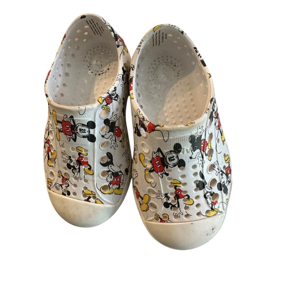 Disney x Native Kid's Jefferson Mickey Mouse Slip on Shoes Size 6C